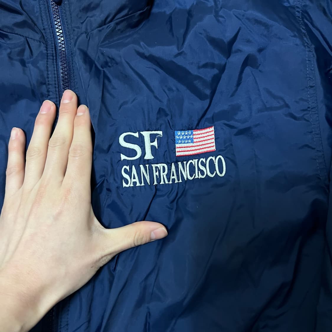 커렌트씬 샌프란시스코 올드스쿨 바람막이 자켓 M/95  상품이미지3