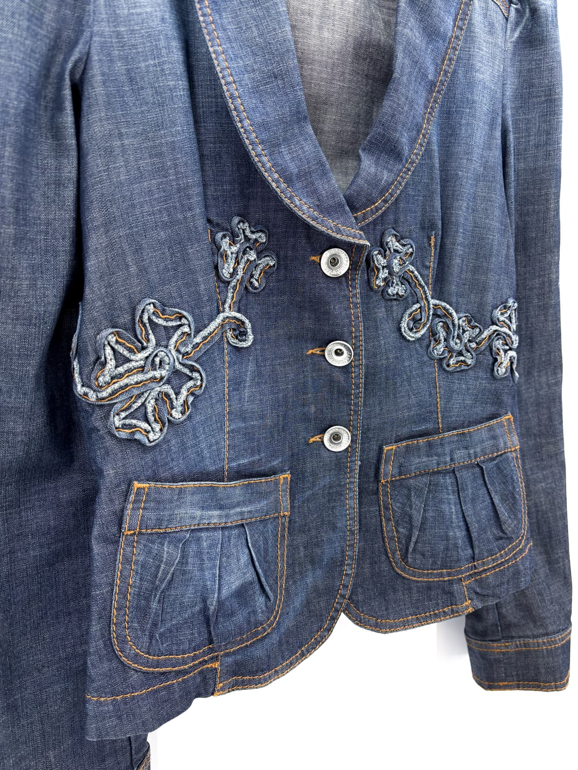 모스키노 플라워 아플리케 데님자켓 상품이미지6