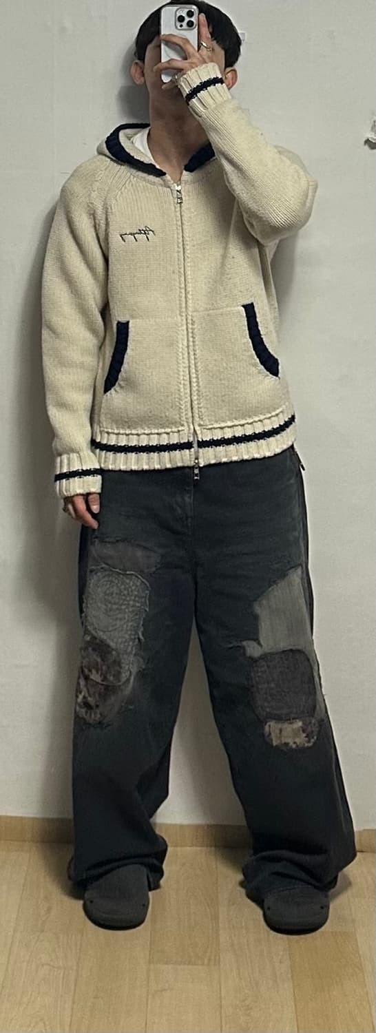 애프터프레이 코위찬 니트 후드집업 상품이미지5