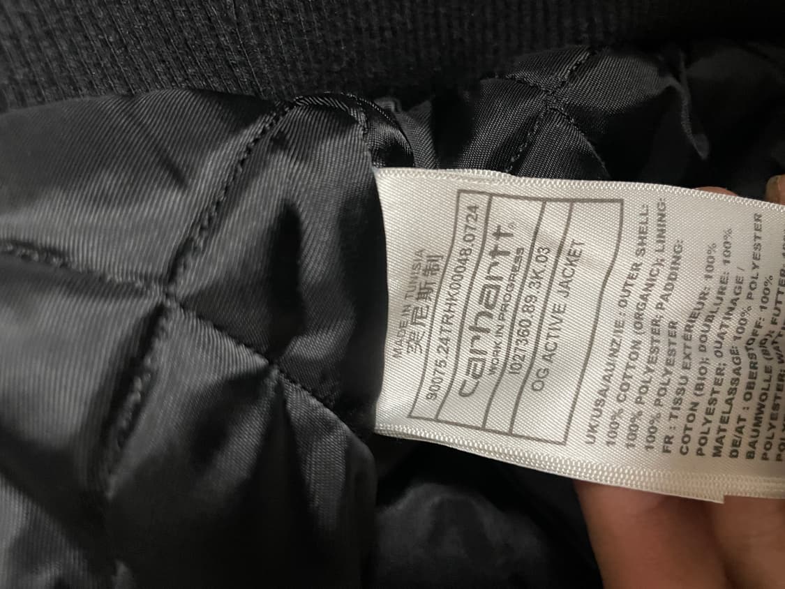 칼하트 wip og 액티브자켓 블랙 s 상품이미지3