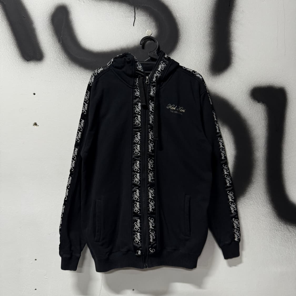 Karl Kani 칼 카니 테이핑 로고 풀 집업 후디 상품이미지1