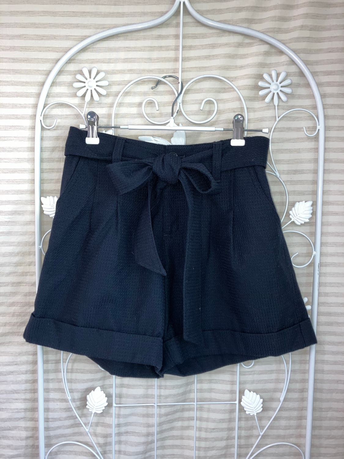 jpn vintage 네이비 리본 반바지 y2k 스트릿 갸루 펑키 상품이미지1