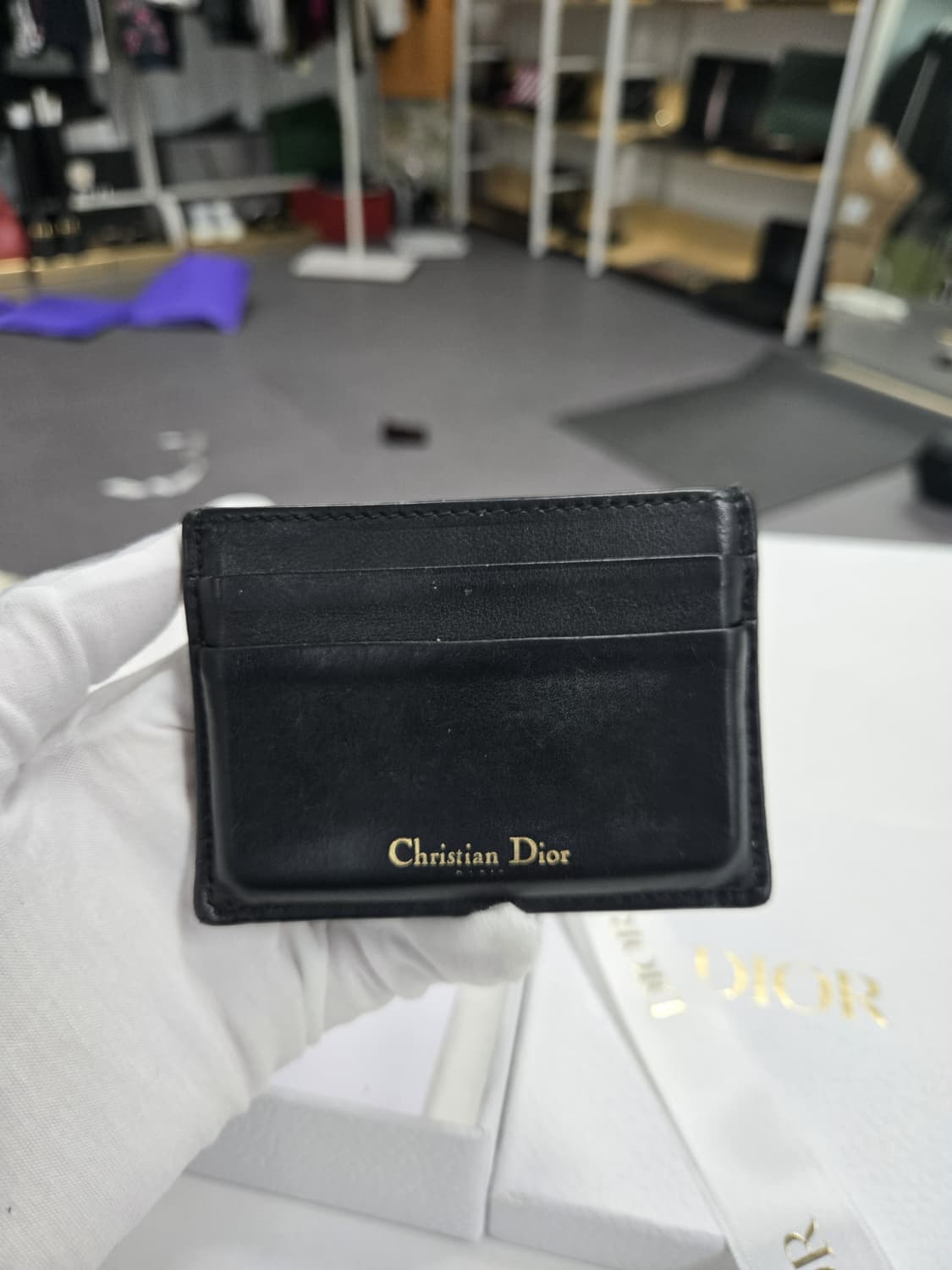 [A급컨디션]디올 로고 카드지갑 상품이미지3