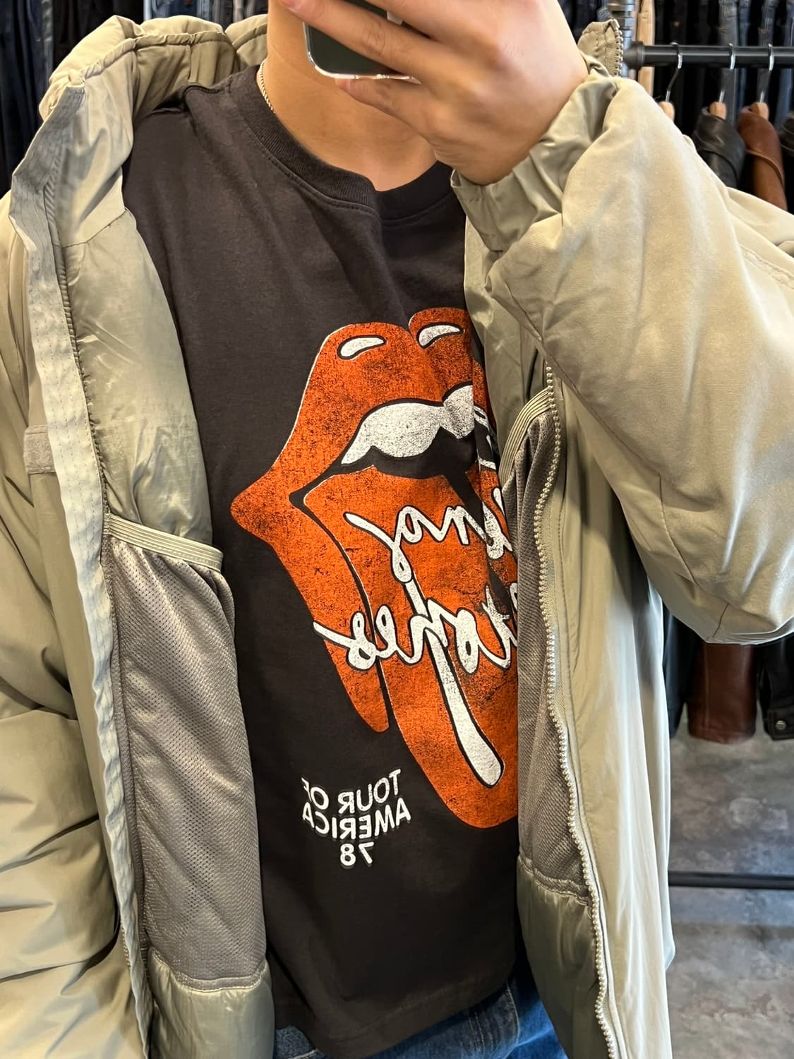 [XXL] 롤링스톤즈 1978 투어 오마주 레퍼런스 빈티지 반팔 티셔츠 상품이미지2