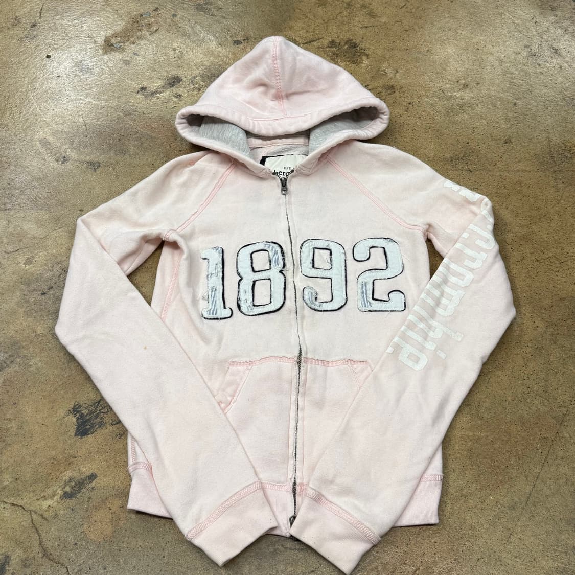 아베크롬비 딸기우유 핑크 후드집업 상품이미지2