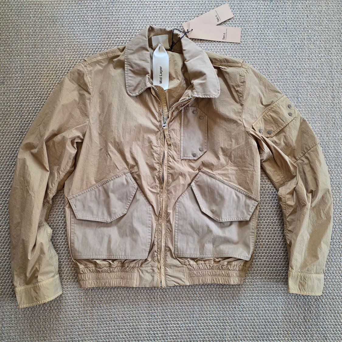 Ten C 최상급 유틸리터리언 사막 블루종 버머 항공 자켓 상품이미지6