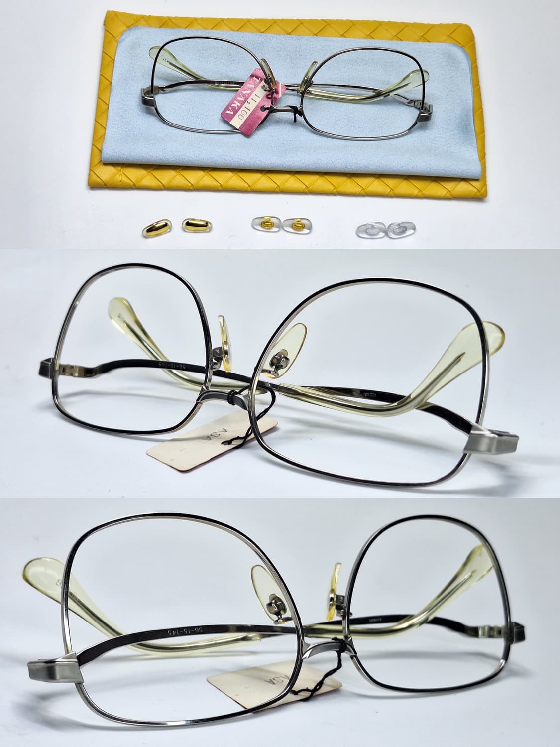 80s 일본제 빈티지 데드스톡/SPM 선플래티늄 웰링턴 안경테 56mm 상품이미지5