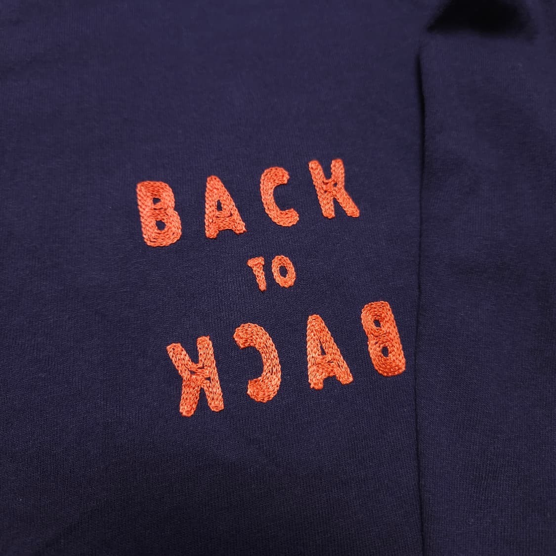 [L] JACKMAN 잭맨 긴팔티셔츠 네이비 상품이미지2