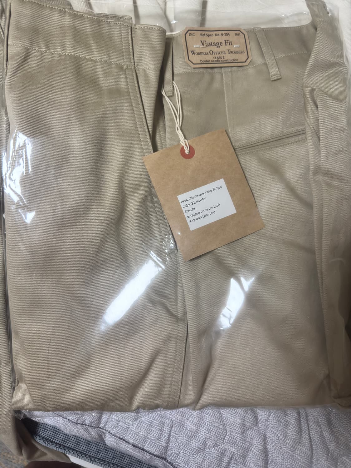 WORKERS 오피서 트라우저 Type2 카키 상품이미지9