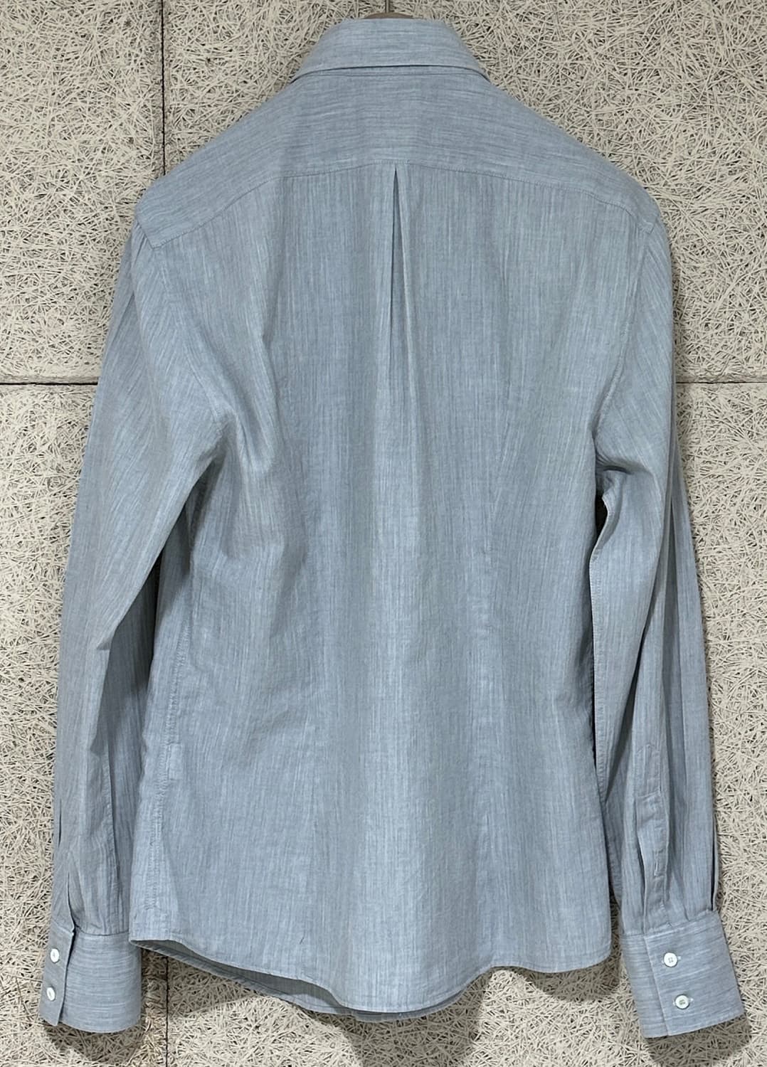 브루넬로 쿠치넬리 슬림핏 그레이 버튼업 셔츠 상품이미지3