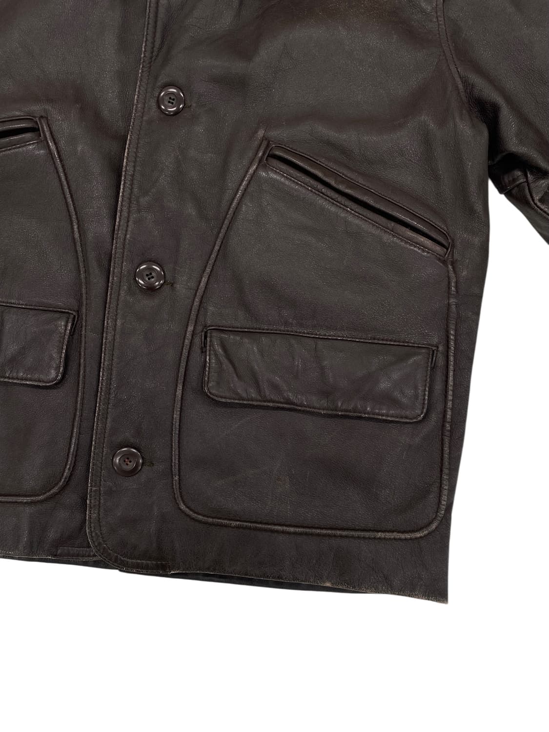 8-90‘s chevignon 소가죽 헌팅 자켓 상품이미지4