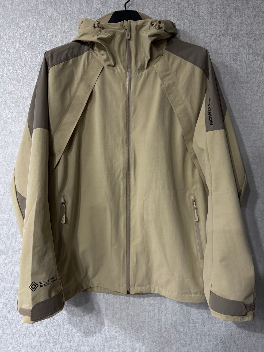 [2XL] 살로몬 윈드스토퍼 풀집업 자켓 베이지컬러 상품이미지1