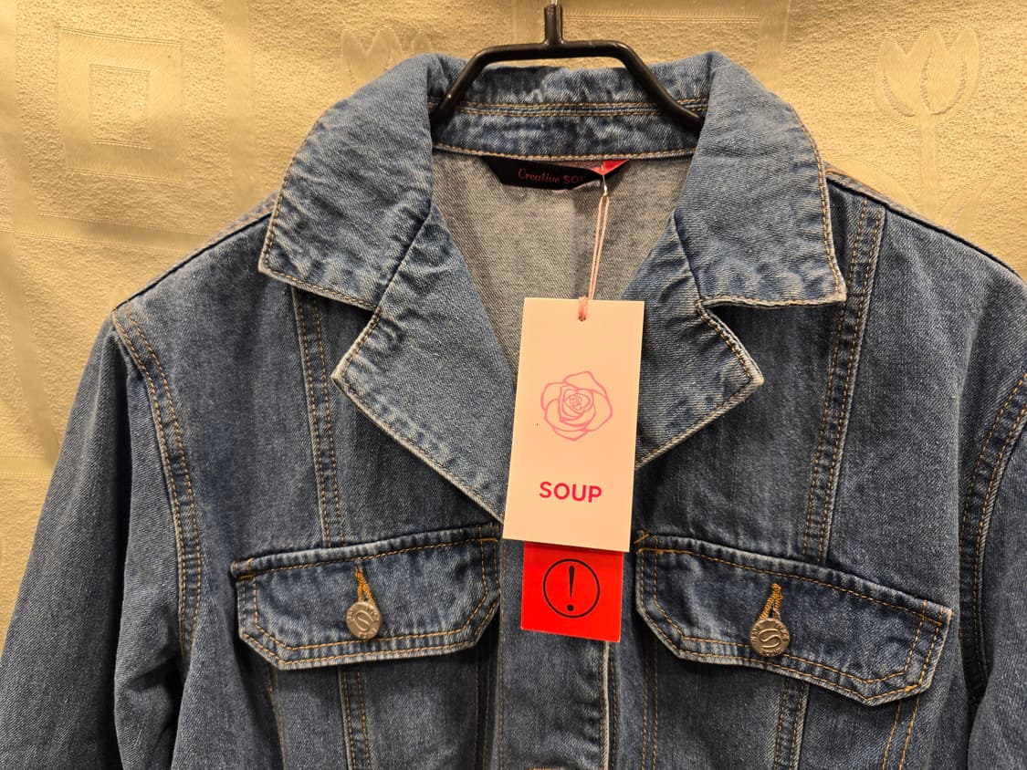 새상품) 숲 SOUP 데님 점프수트 55(S) 상품이미지4