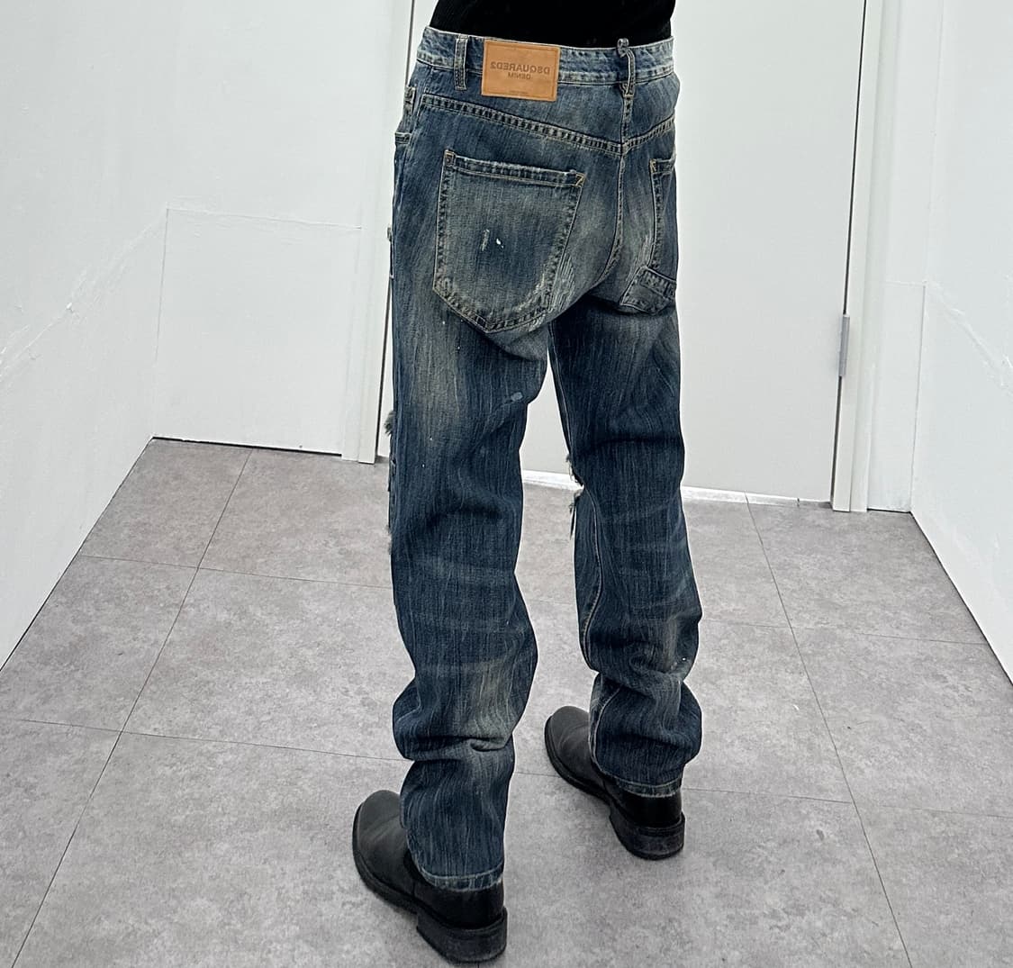 Dsquared2 Painted Patchwork Denim Pants 상품이미지4