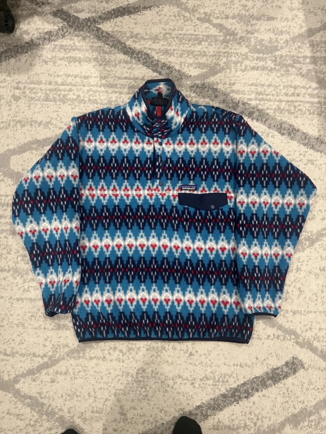 10s 파타고니아 신칠라 스냅-T 포레스트 카펫 딥 씨 블루 상품이미지1