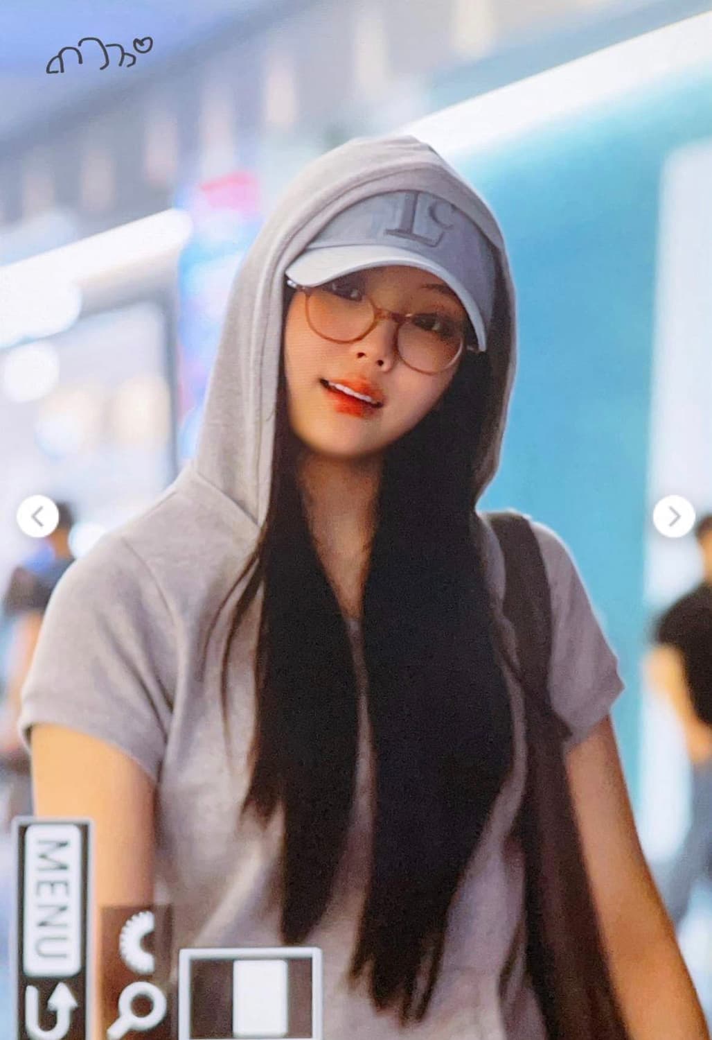 (아일릿 원희 착용) 샬롬클럽 윙 후디 그레이 샬롬 상품이미지3