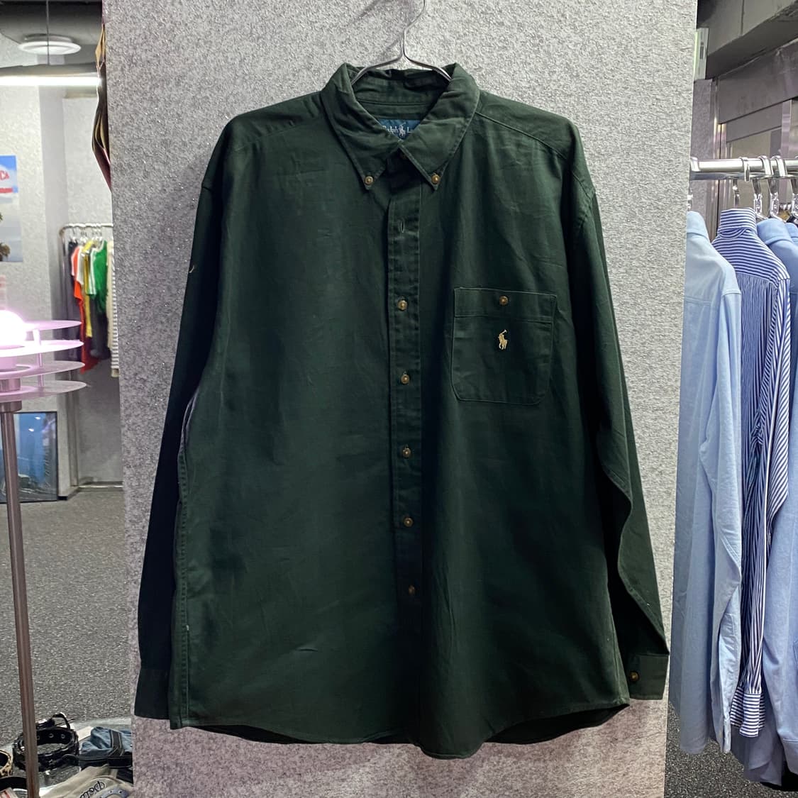 폴로 랄프로렌 클래식핏 옐로포니 셔츠 B3787 상품이미지2