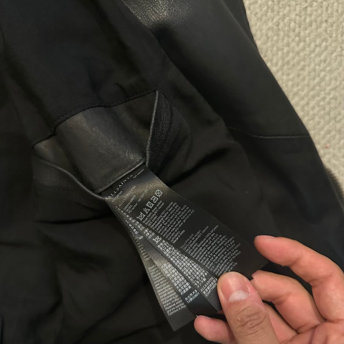 올세인츠 AllSaints 양가죽 라이더 자켓 상품이미지7