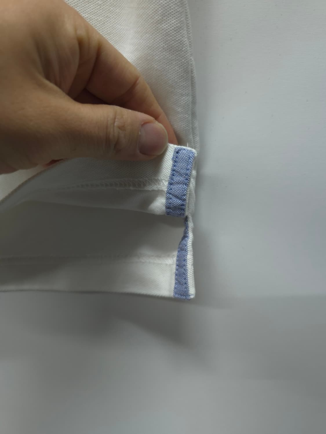 타미힐피거 화이트 배색 포인트 퍼포먼스 피케 반팔 카라티 (M) 상품이미지7