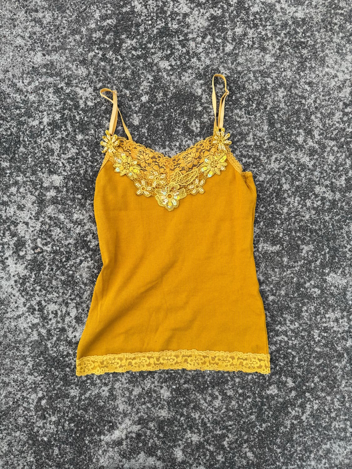 Yellow flower pattern sleeveless 상품이미지3
