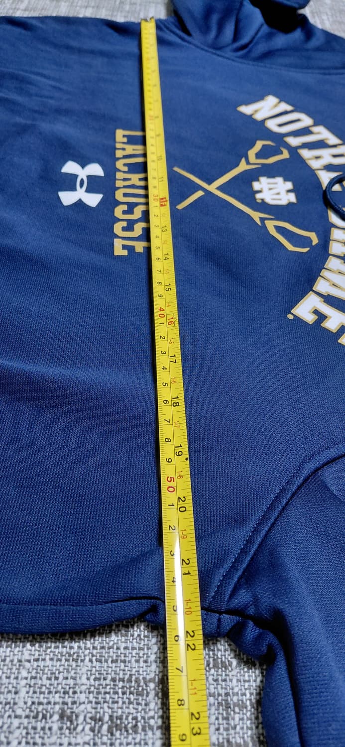 언더아머 Notre Dame 기모 후드티 L 네이비 상품이미지8