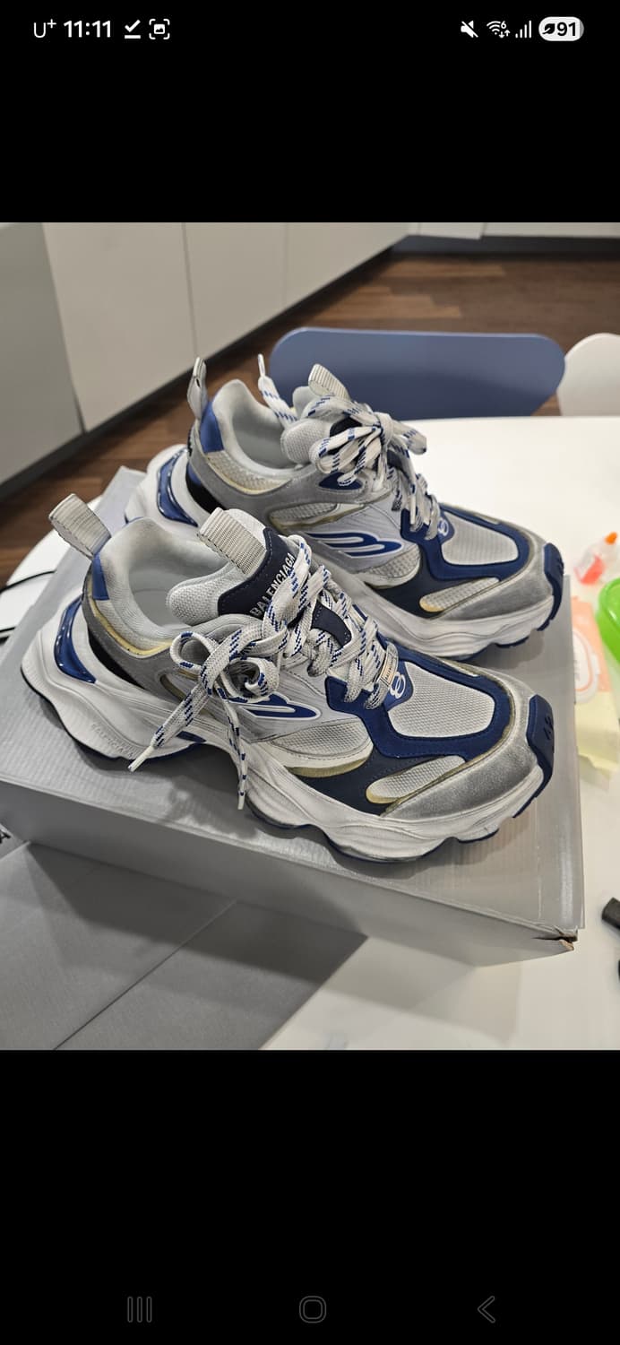 발렌시아가 카고 스니커즈 블루 42 상품이미지1