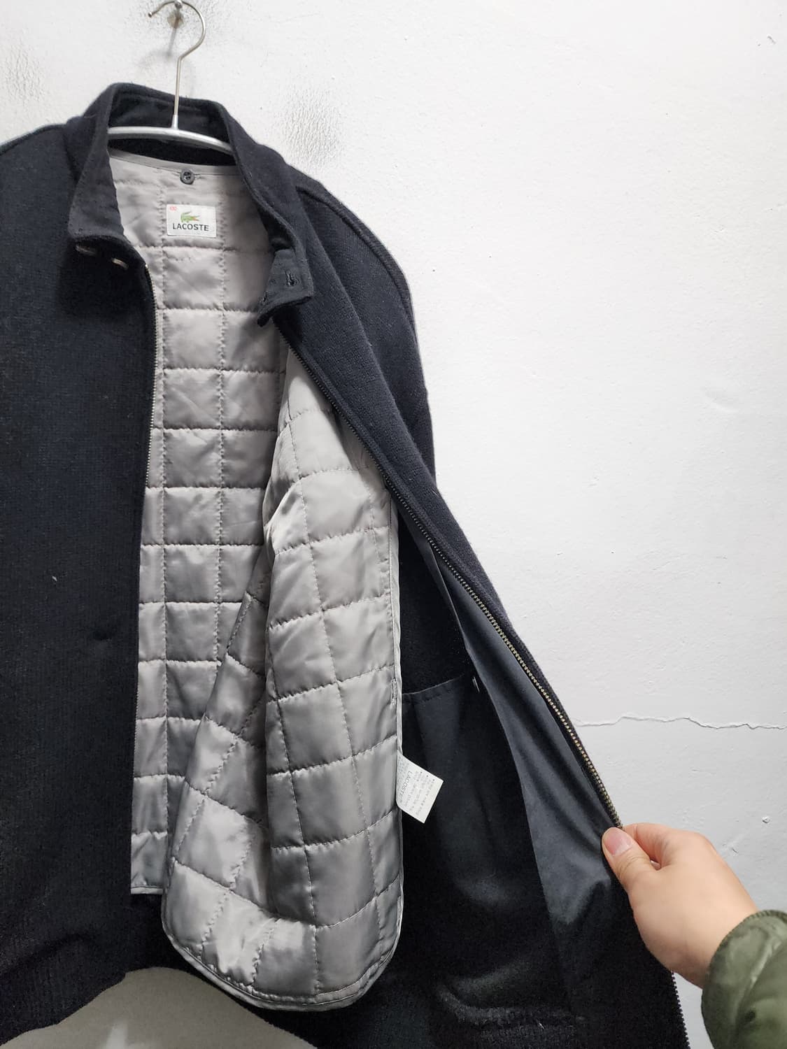 라코스테 스틸로고 wool 니트집업 (내피포함) 상품이미지6