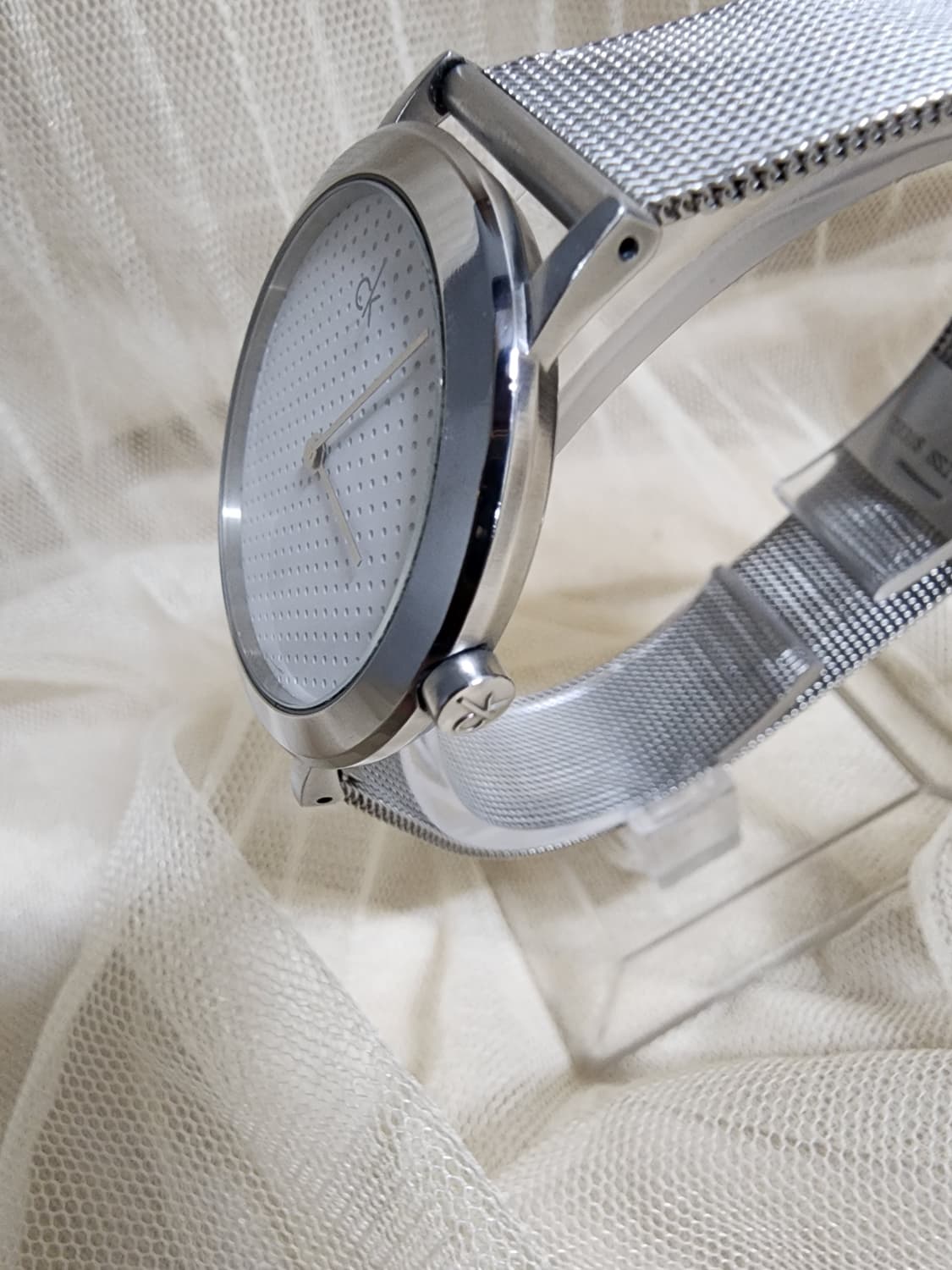 CK 캘빈클라인 메쉬 실버 시계 공용 상품이미지3