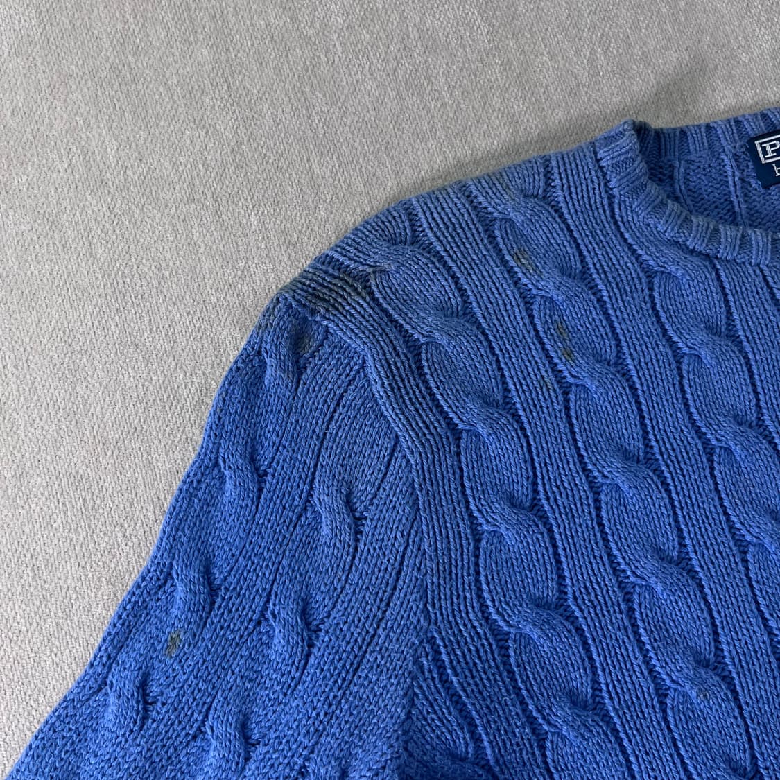 100 폴로랄프로렌 피마코튼 꽈배기 니트 상품이미지4