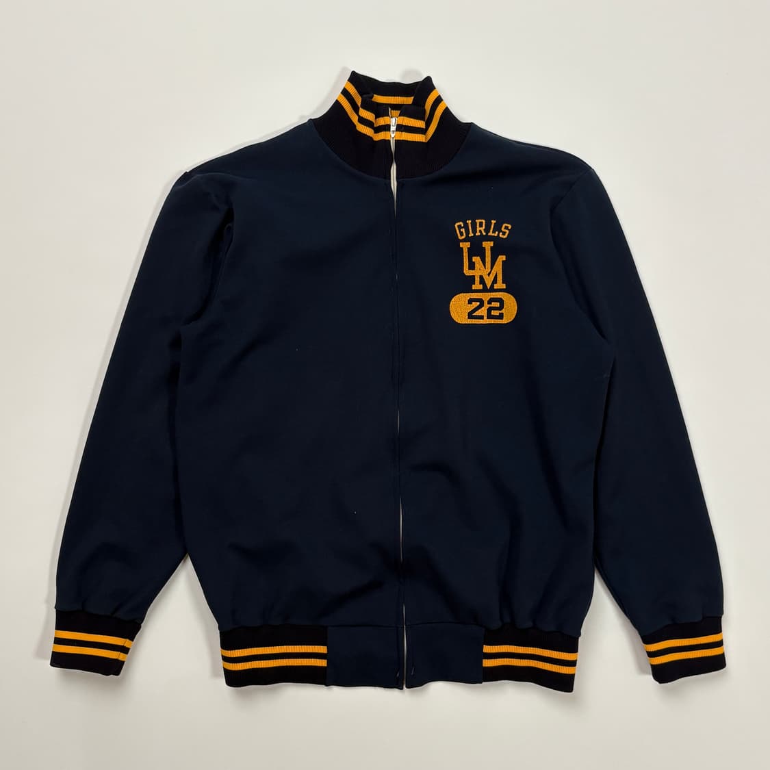 80s 챔피온 트랙 져지 (네이비/옐로우) 상품이미지1