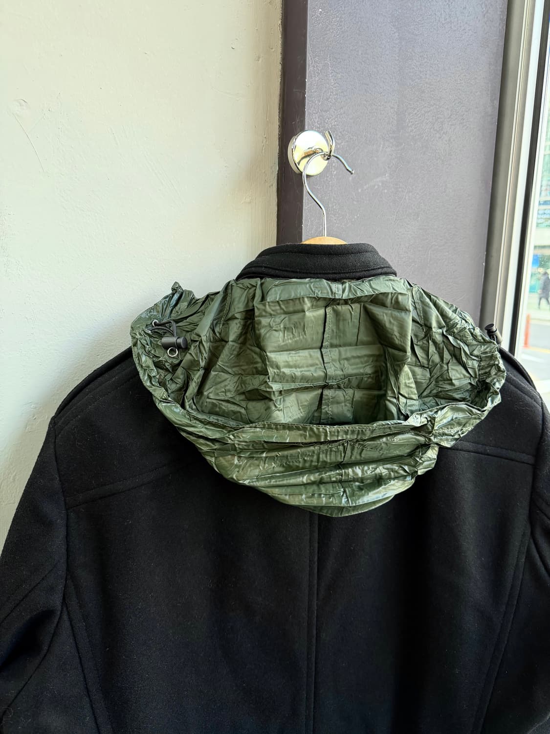 105~110/ 알레그리 플랩포켓 견장 패딩코트 자켓 상품이미지7