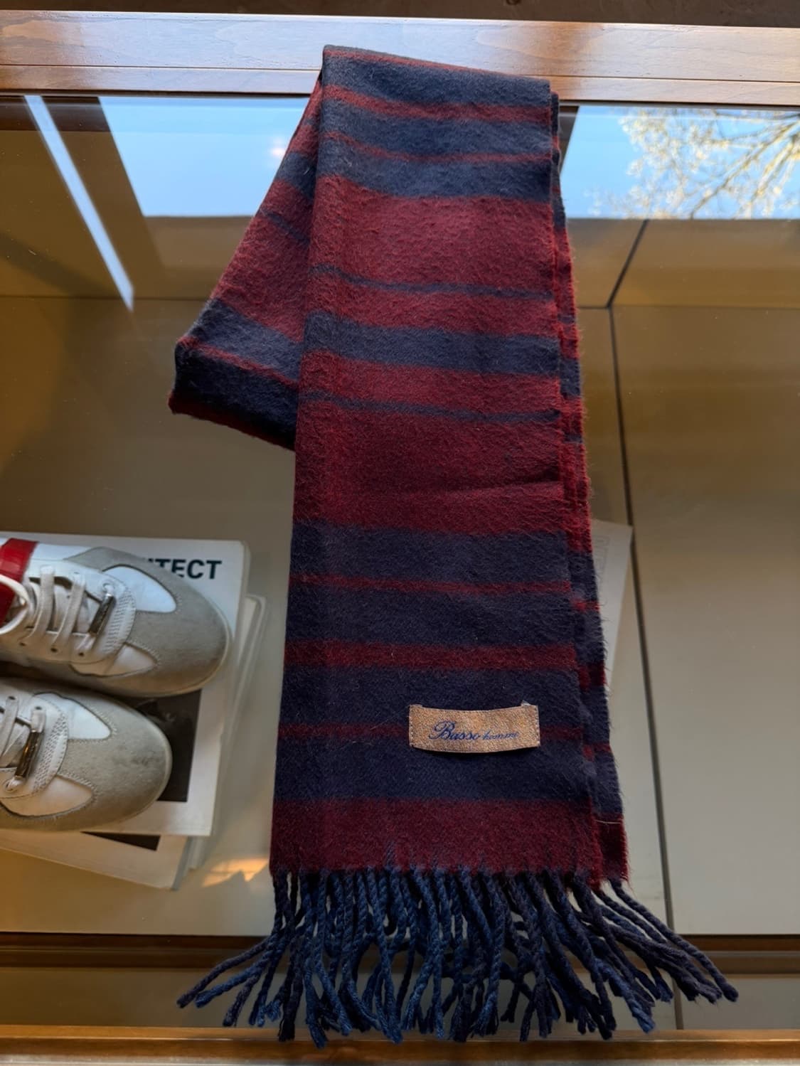 바쏘 캐시미어 머플러 상품이미지7