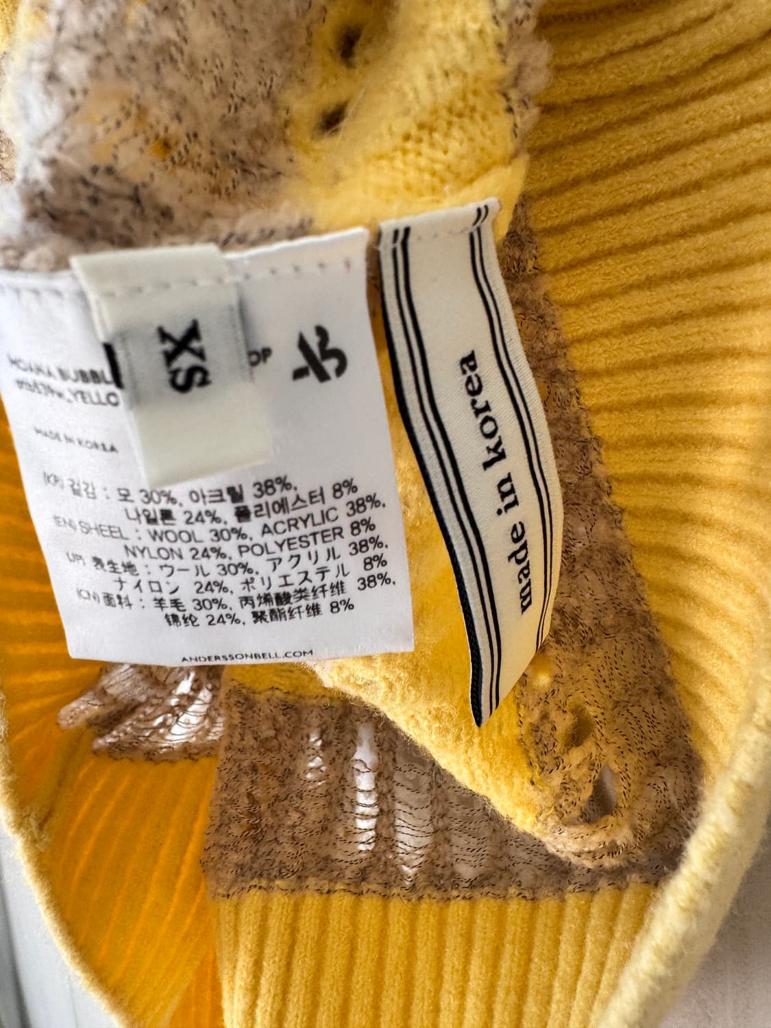 새상품 컨디션 Andersson Bell 니트 폴로 XS(44,55가능) 상품이미지3