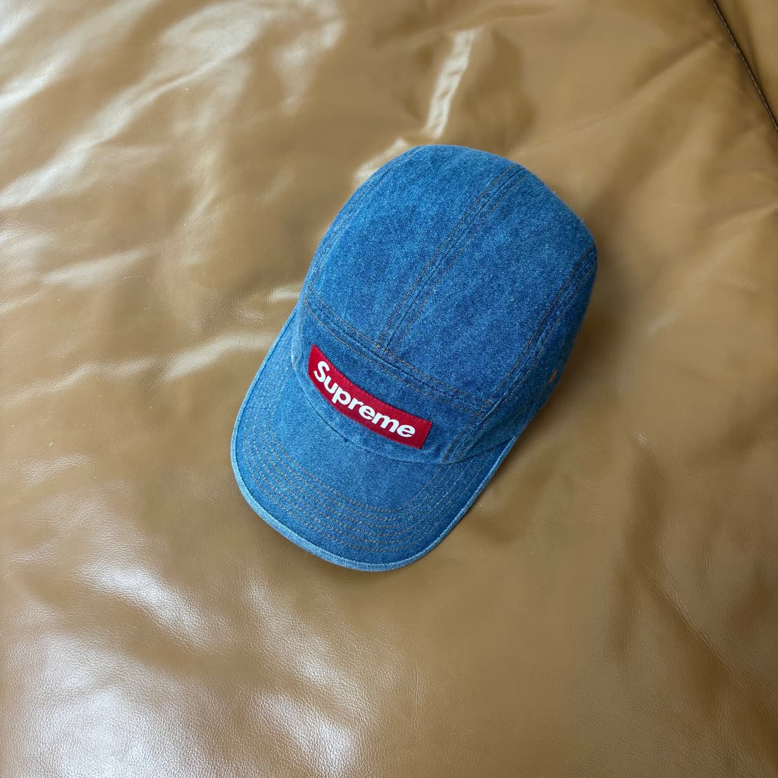 Supreme 슈프림 22fw 워시드 데님 캠프캡 모자 (Denim) 상품이미지5