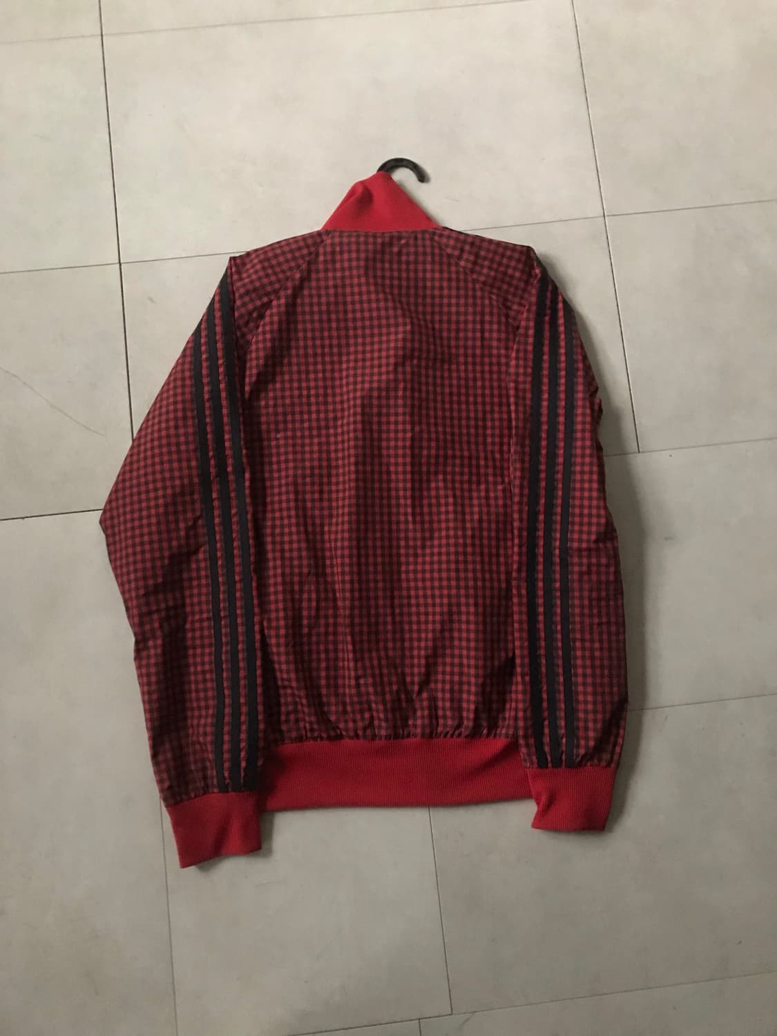 아디다스 레드 체크 빅파이어버드 윈드브레이커 상품이미지10