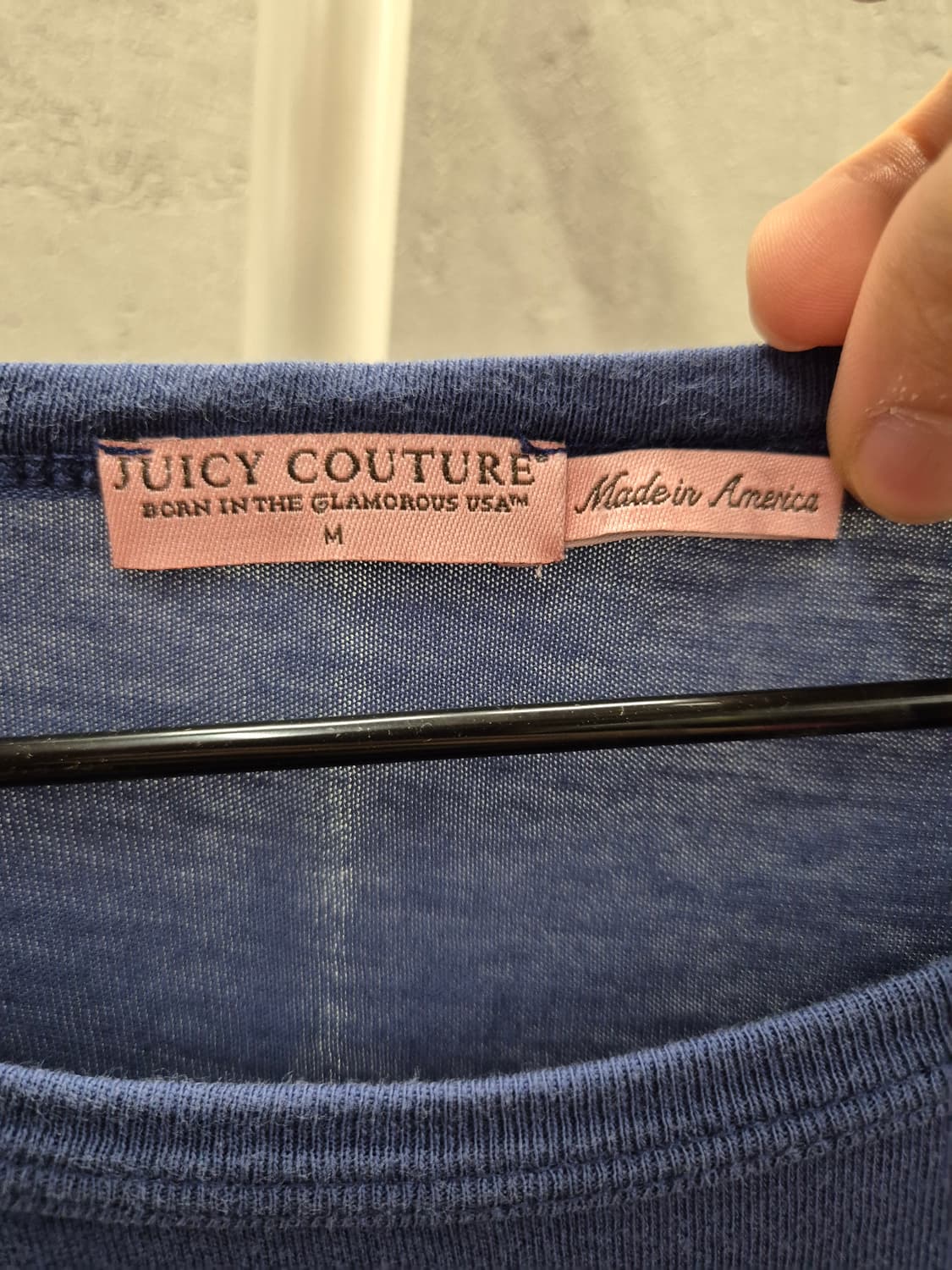 쥬시꾸뛰르 네이비 왕관 티셔츠 M 상품이미지5