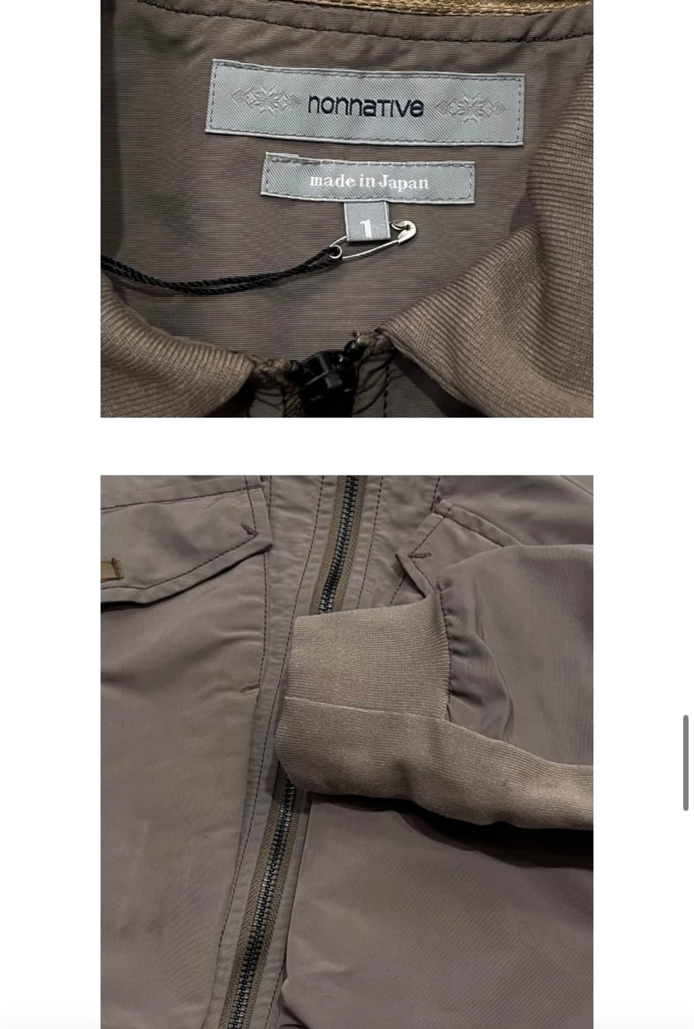 NONNATIVE 2way zip up jacket 상품이미지4