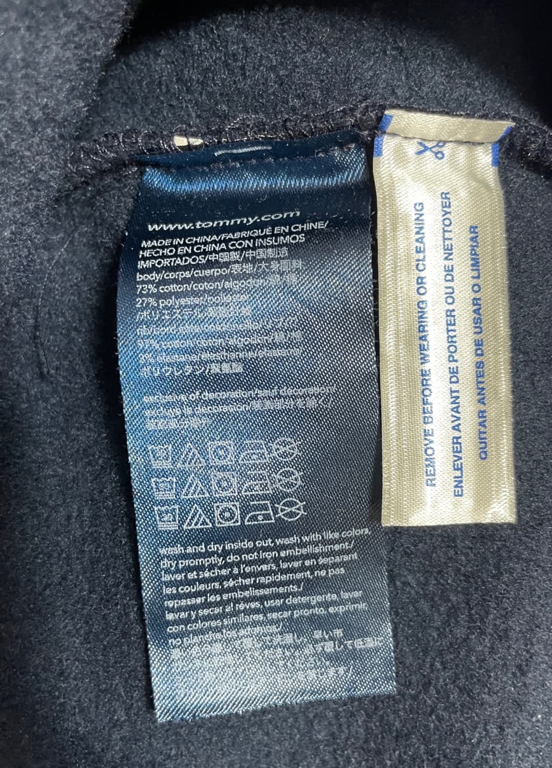 타미힐피거 기모 맨투맨 상품이미지7