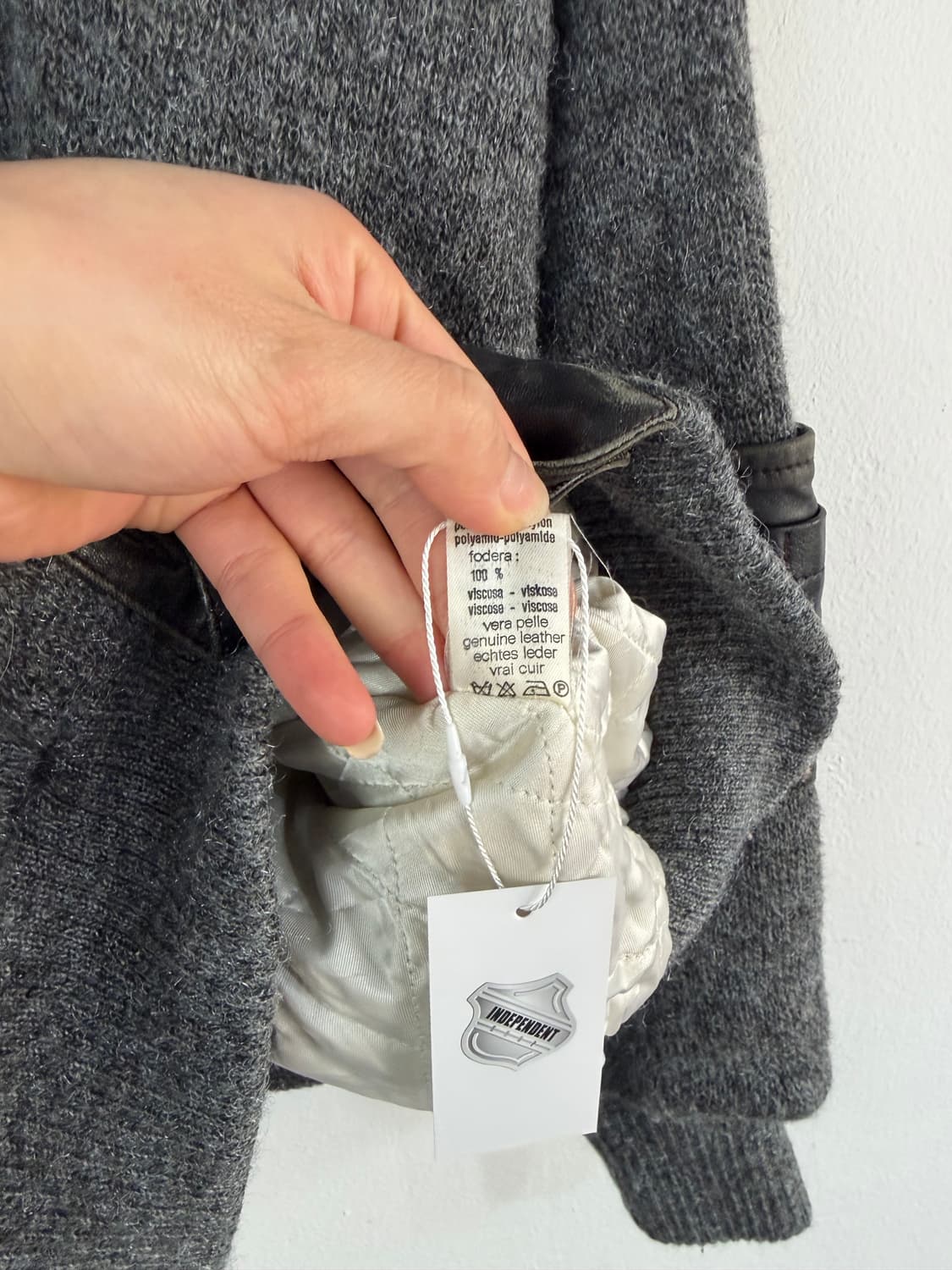 90s 이태리 메이드 빈티지 니트 봄버 상품이미지8