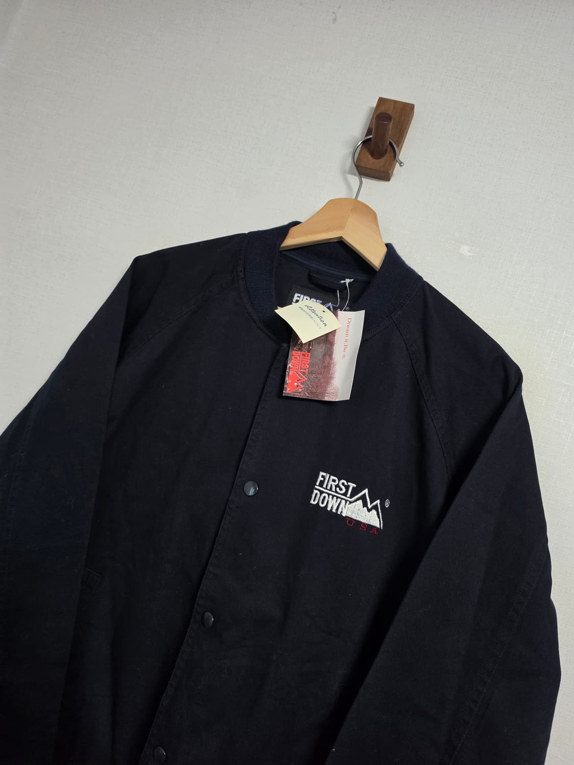 퍼스트 다운 블랙 봄버 자켓 L 상품이미지2