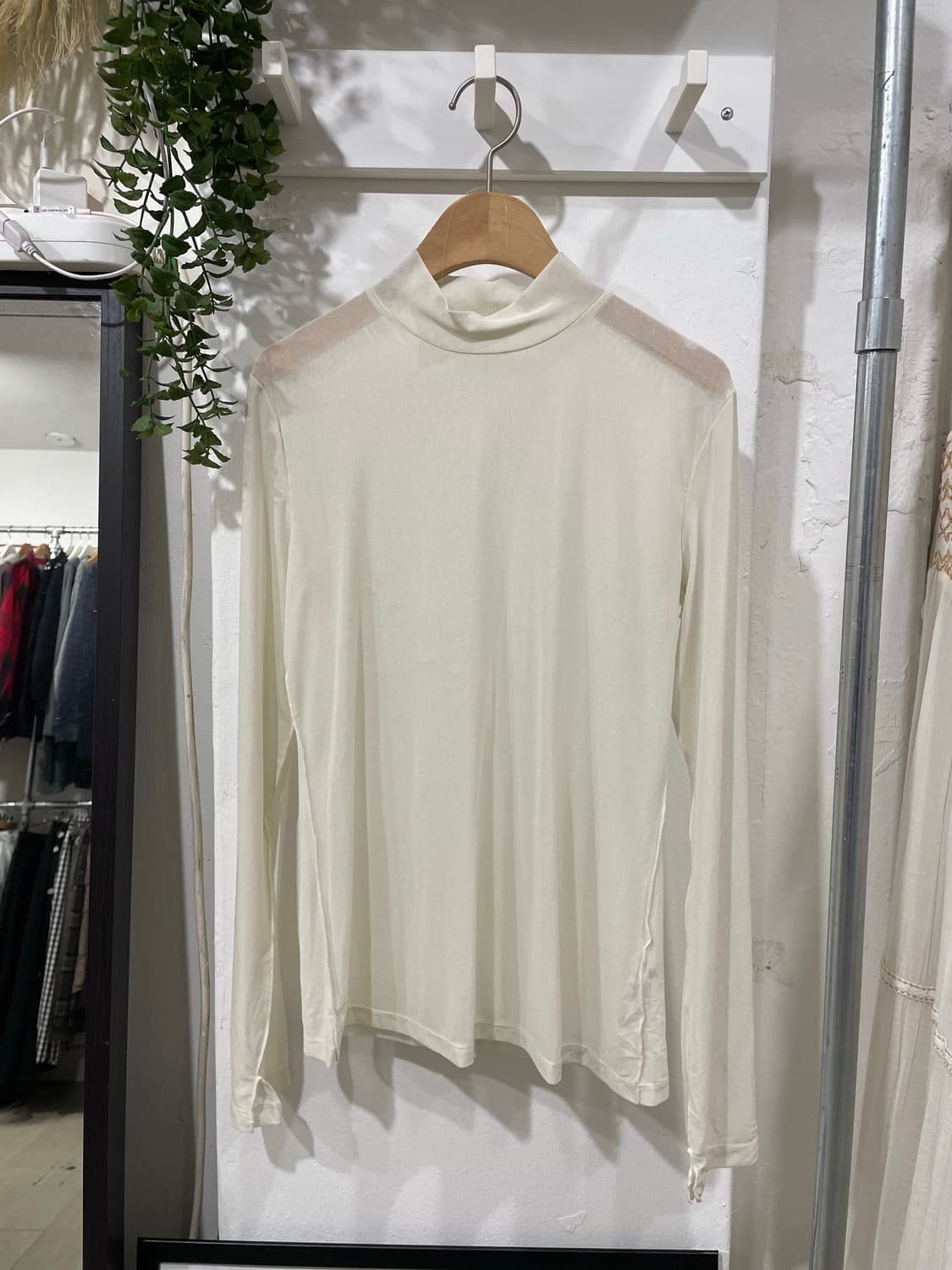 시스루 롱슬리브 + 앙고라 가디건 세트 상품이미지6