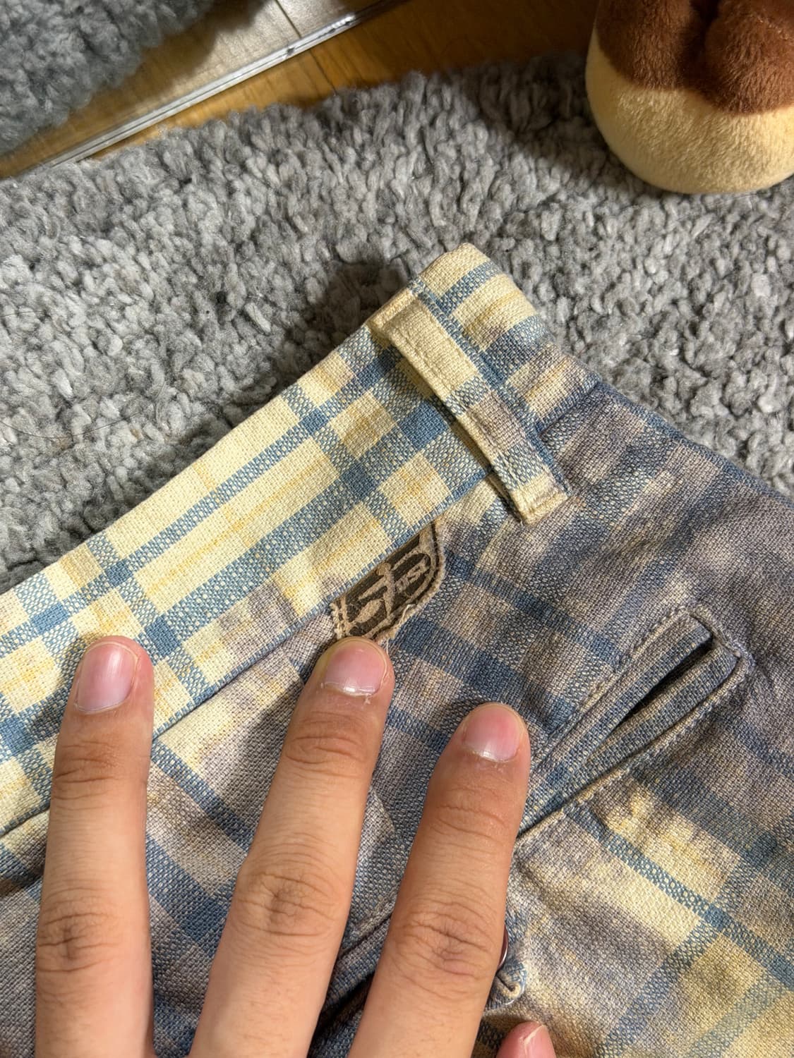 디젤 55dsl 타이다이 체크 팬츠 상품이미지8