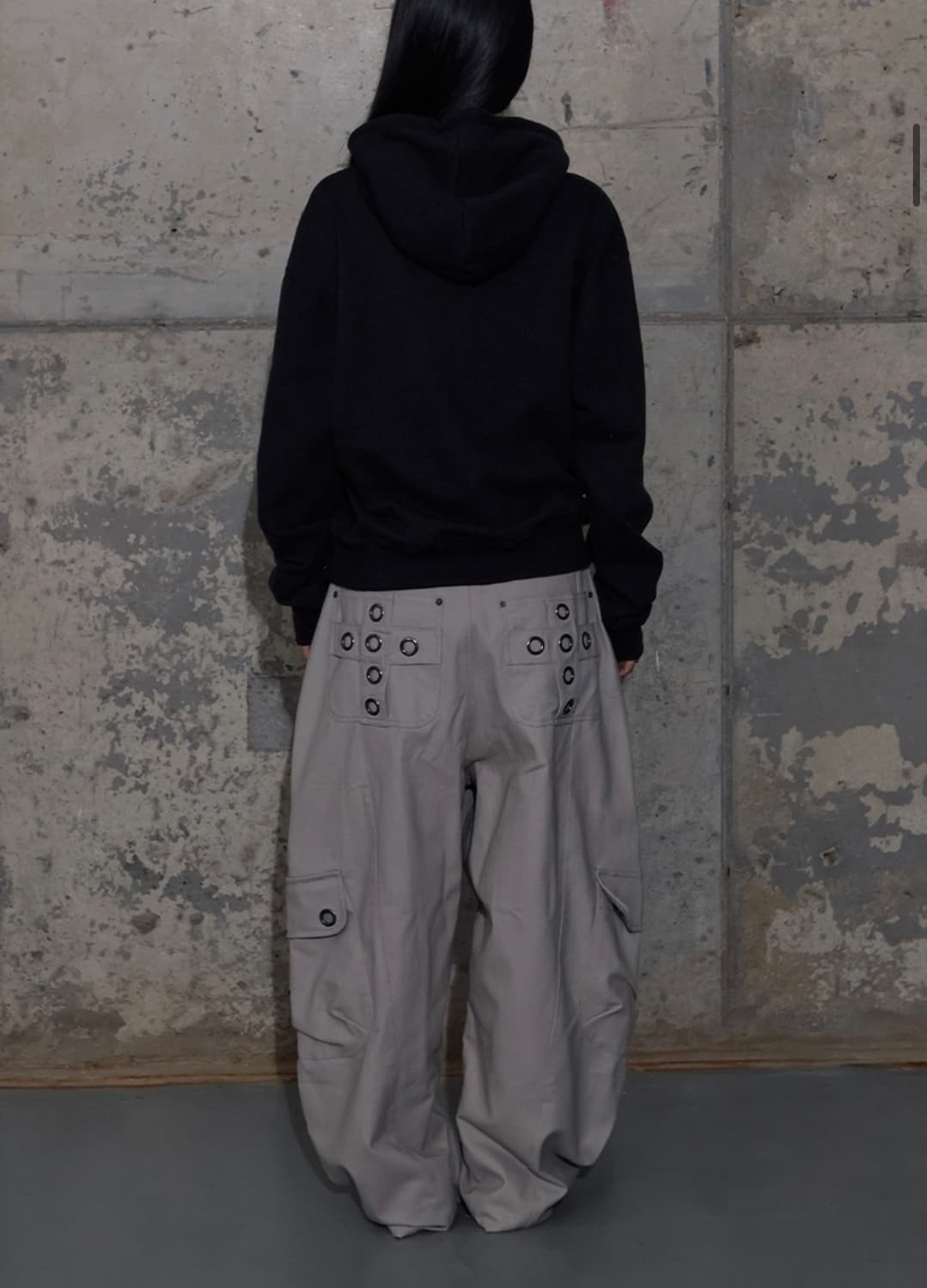 팬시클럽 크로스 포켓 카고 팬츠 PINK BEIGE 상품이미지1