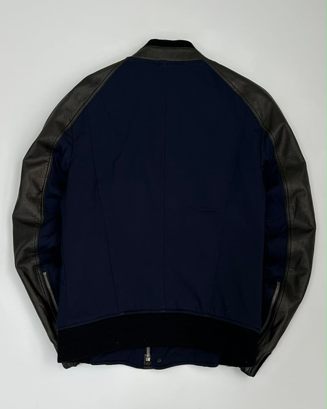 [95] 타임 옴므 양가죽 울 스타디움 바시티 슬리브 자켓 상품이미지2