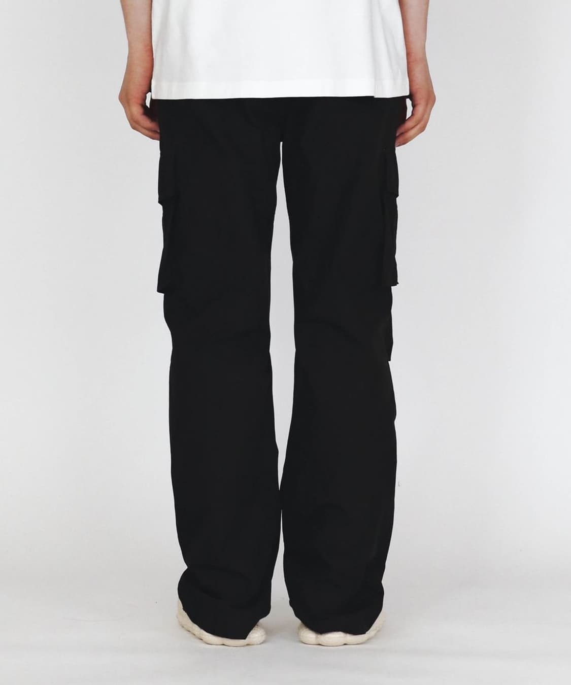 애드오프 와이드 카고 팬츠 바지 블랙 50 상품이미지3