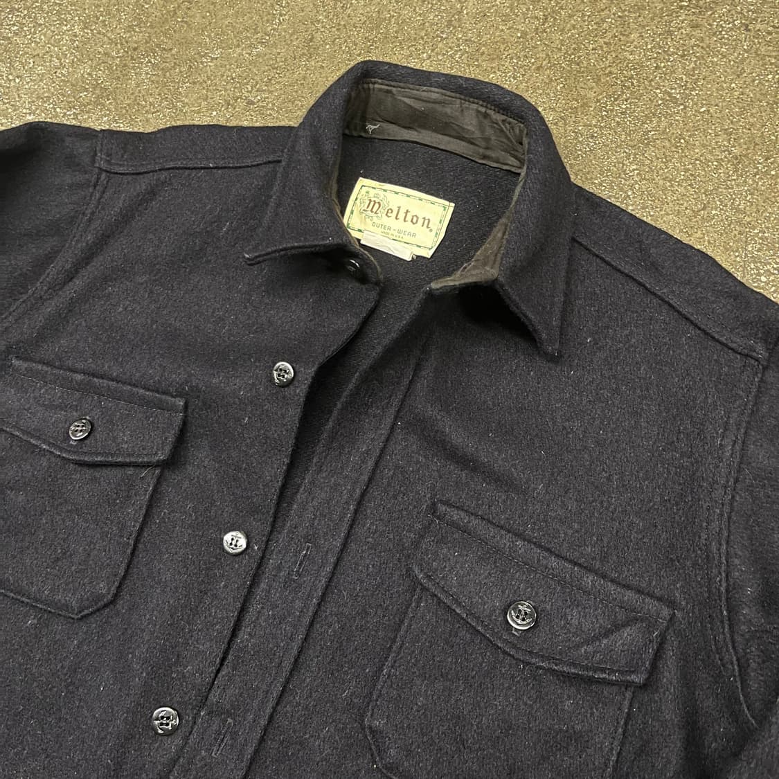 80s Melton 헤비 울 셔츠 (105) 상품이미지2