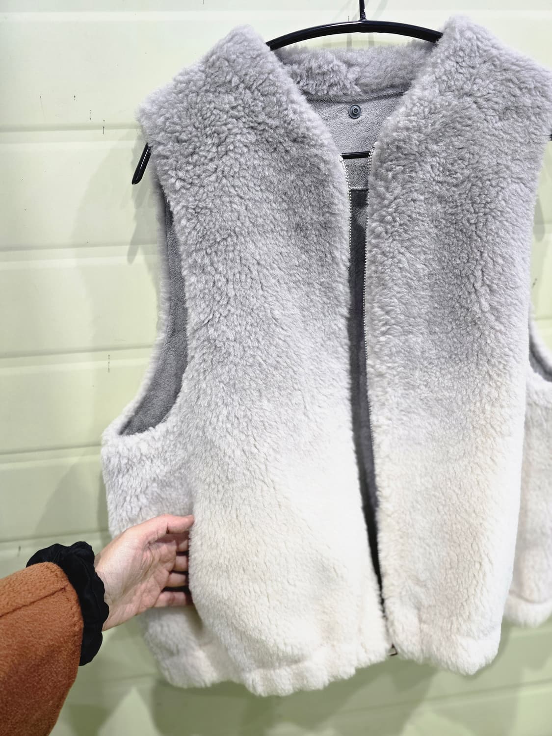 그라데이션 양모 조끼 상품이미지7