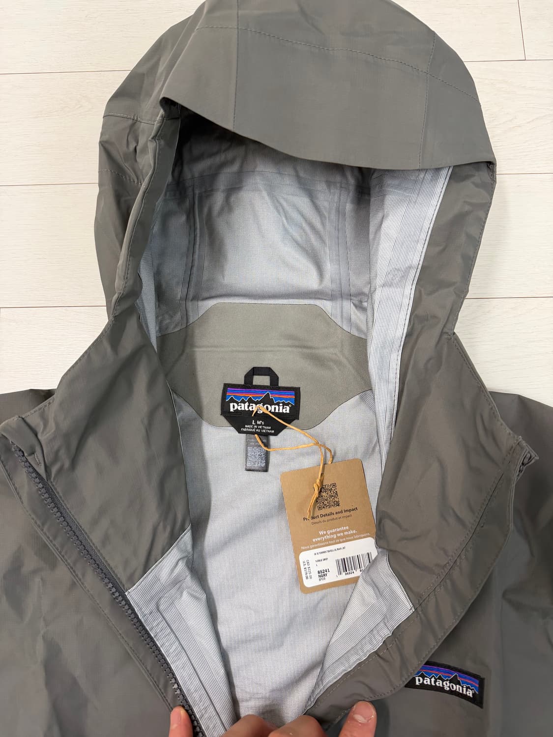 파타고니아 토렌쉘 노블 그레이 L 사이즈 새상품 상품이미지4