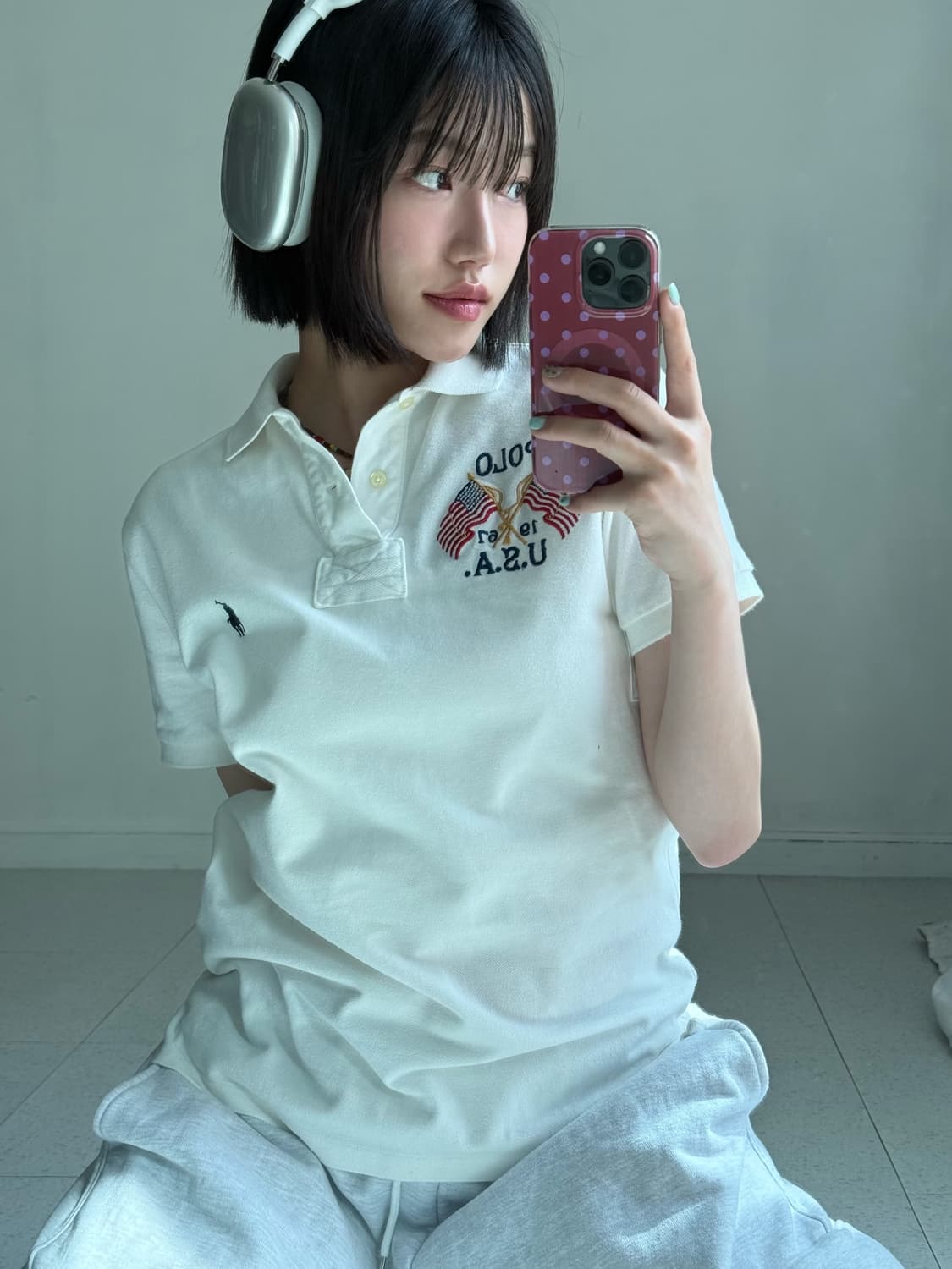 폴로 성조기 피케이 반팔티 상품이미지1