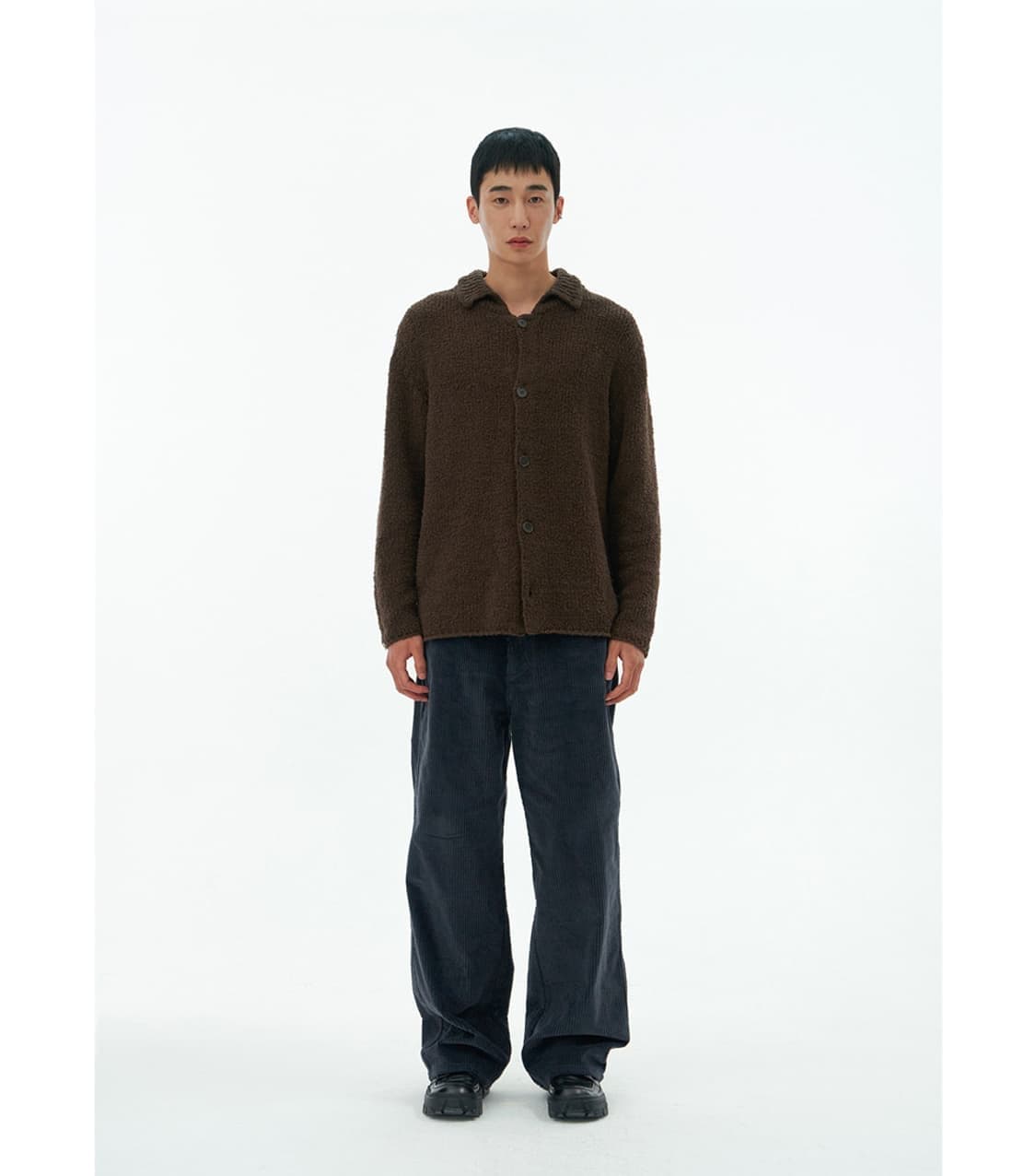 [L] 아모멘토 버튼업 가디건 브라운 상품이미지2